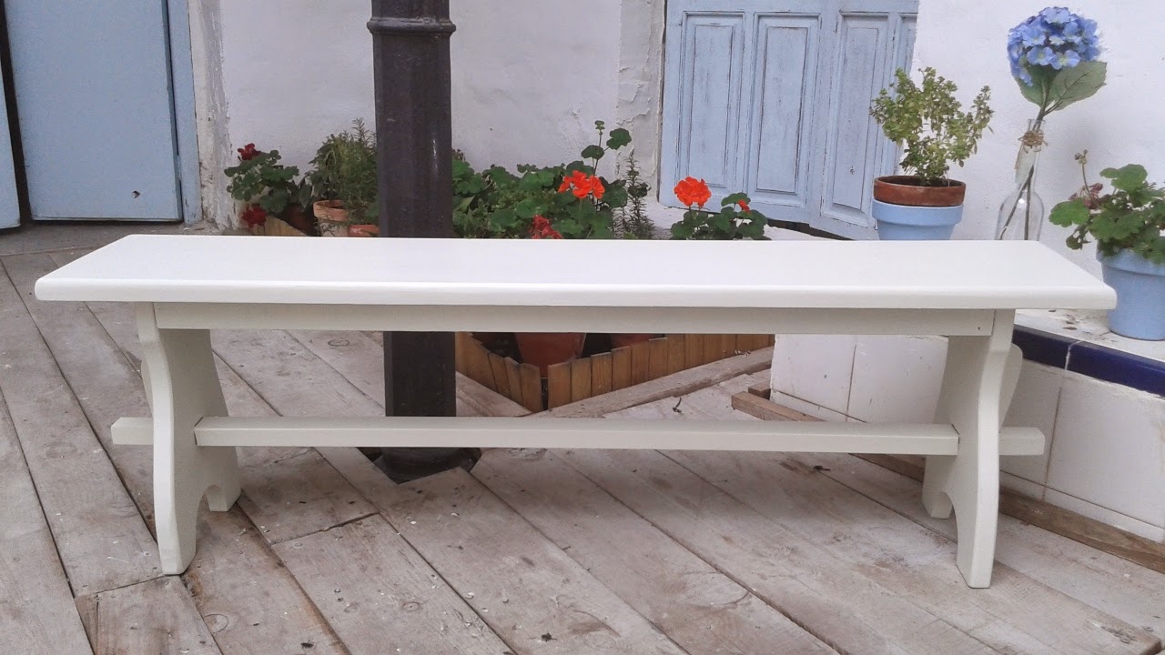 El Taller de Cayetana: RECICLAJE DE BANCO ALARGADO.