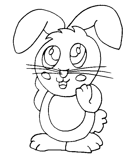 easter bunny pictures images. cute easter bunny coloring