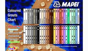 Mapei Grout Chart