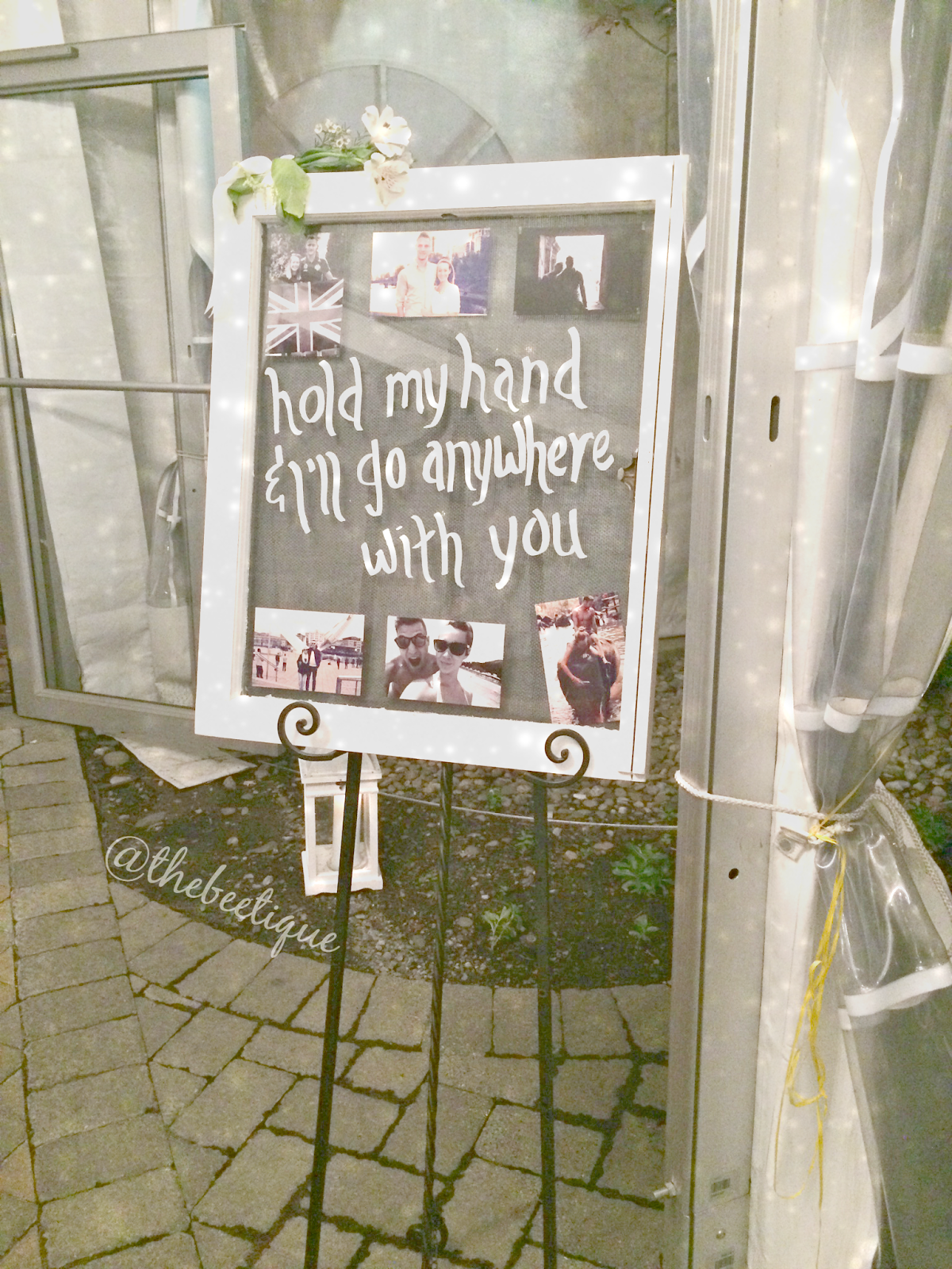 DIY Antique Window x Wedding Quote Display The Beetique