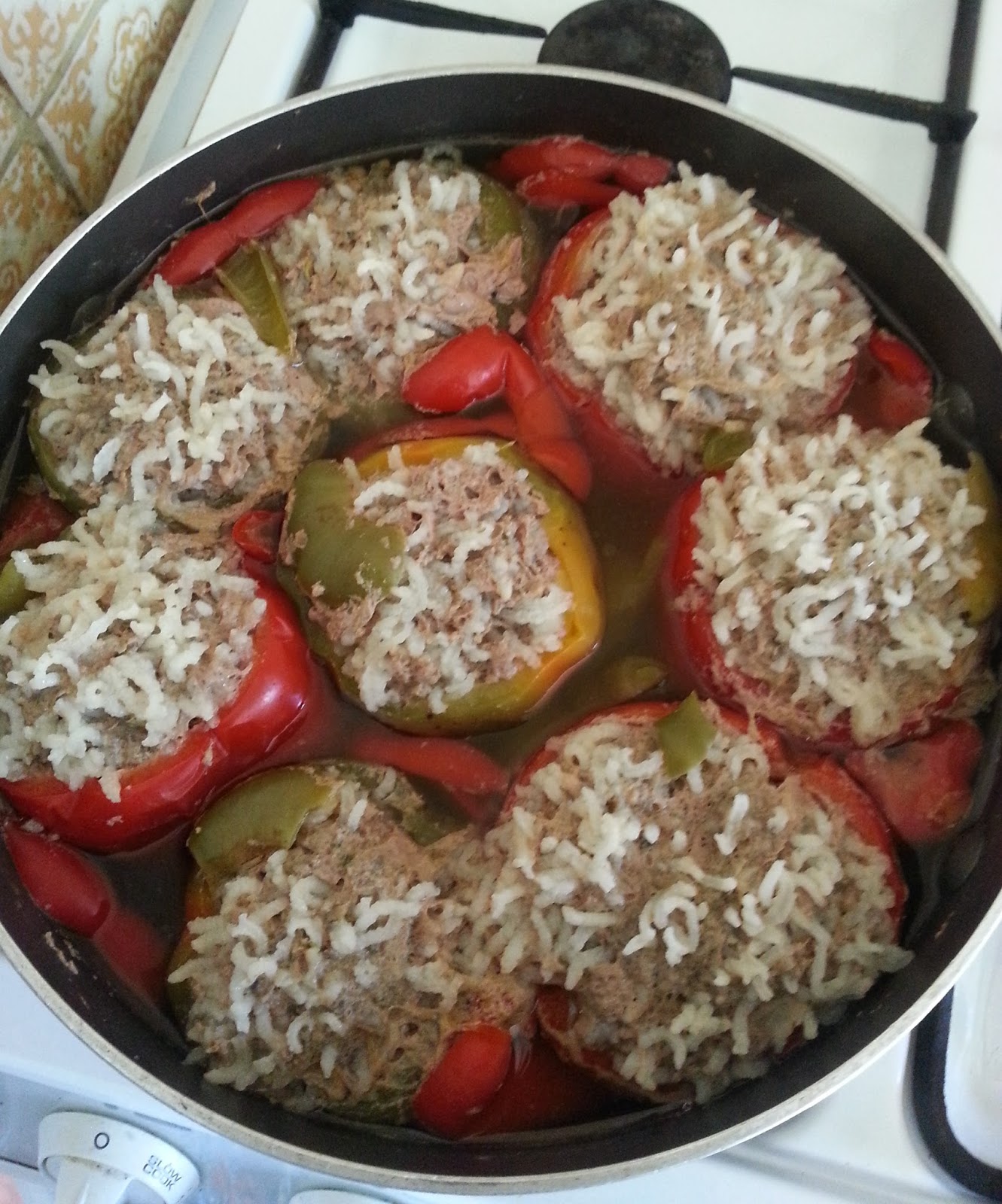 Yummy food Stuffed paprika