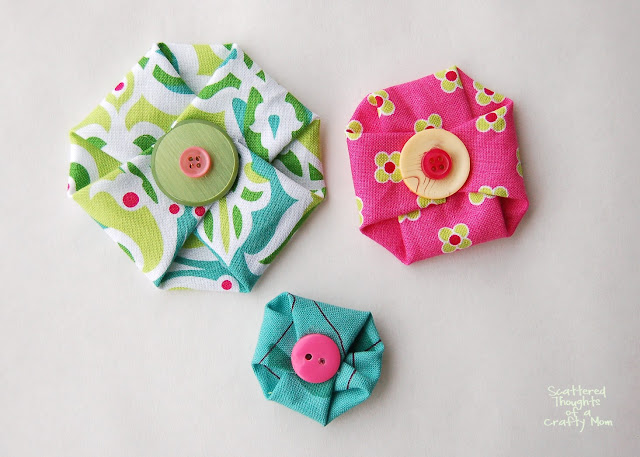 how to make fabric flowers