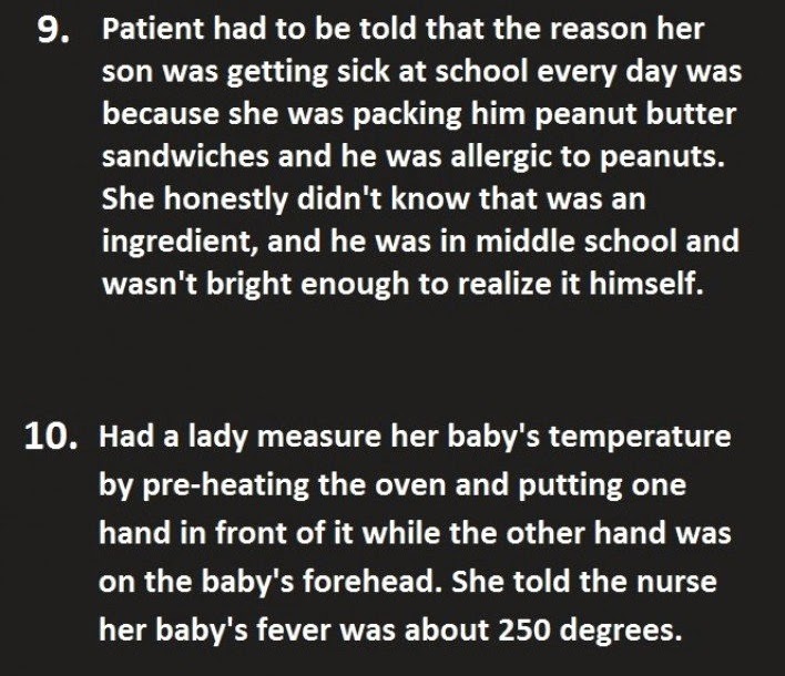 Woman checks babys temperature by sticking hand in oven