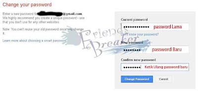 Cara mengganti password