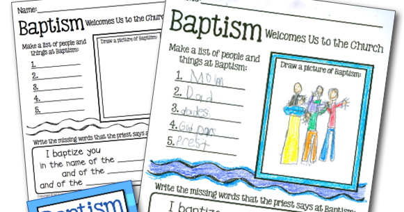 Freebielicious: Baptism Response Page