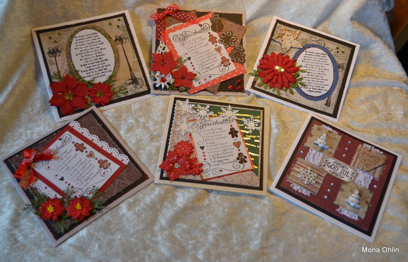 Scrapbooking, kort och lite annat pyssel Lite julkort