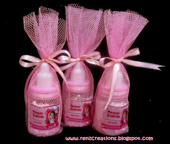 giveaways christening baby girl