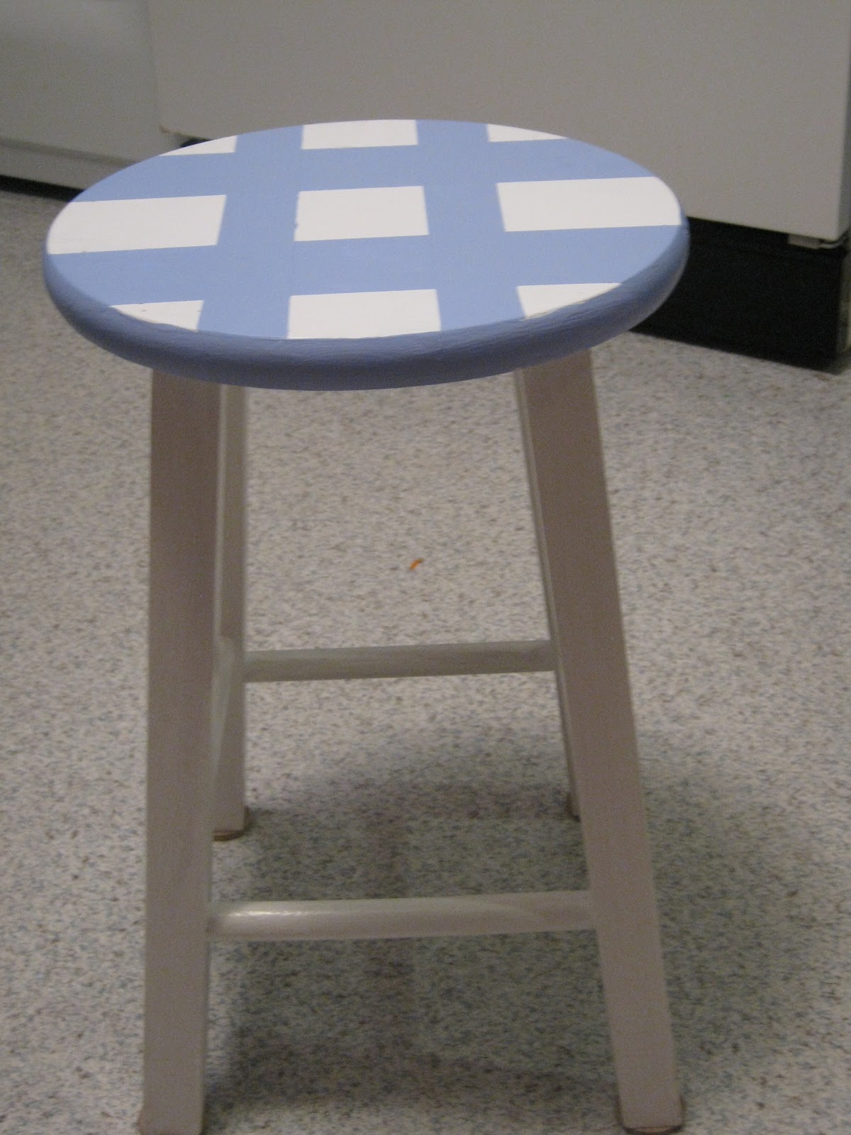 Gadding About with Grandpat Our Newly Painted Kitchen Stools