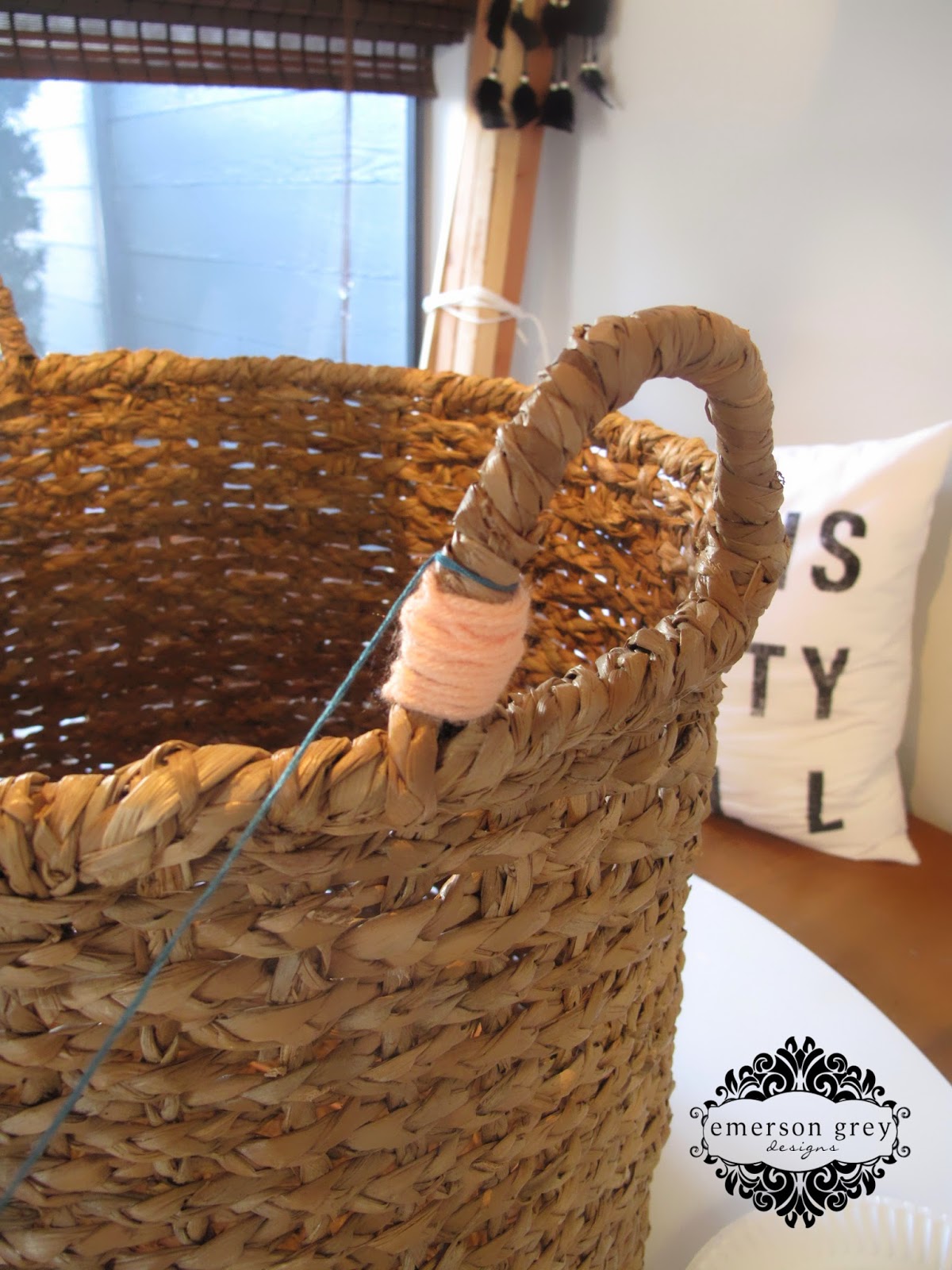 Emerson Grey Designs Edesign interior stylist DIY yarn bombed