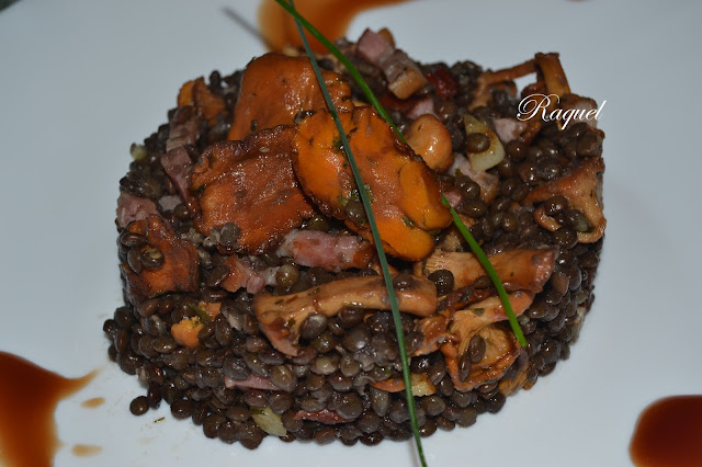 Ensalada Templada De Lentejas Caviar Con Rebozuelos
