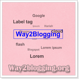 How to Install Flash Animated Label Cloud Widget on Blogger Blog (Video Tutorial)