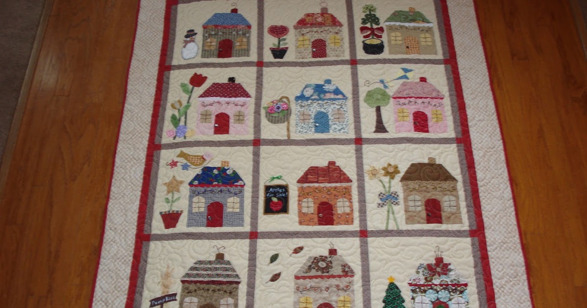 Irish Ways Block of the Month House Quilt is finished!!!