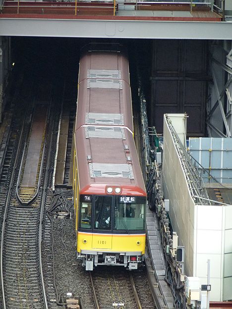 東京メトロ銀座線1000系試運転