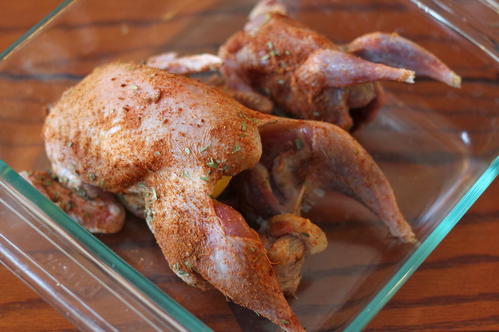 Roasted Partridge Rubbed with Curry