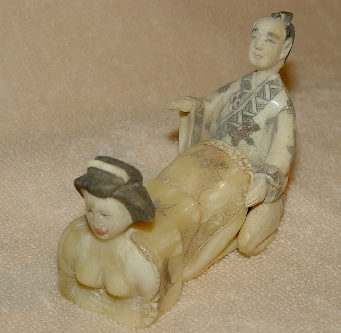 Japanese Couple In Bone Carved Statue Netsuke Making Love Style 05 - 700x684 - jpeg Different Styles Of Making Love