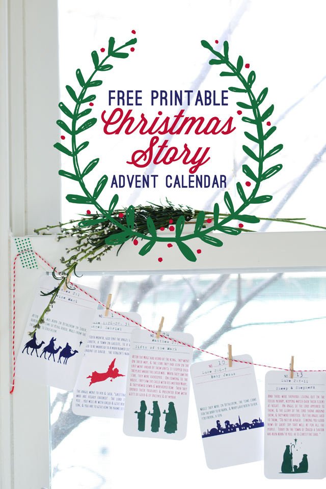 RedBirdBlue Free Printable! {Christmas Story Advent Calendar}