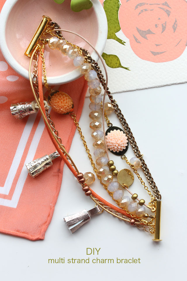 DIY multi strand charm bracelet Lotts and Lots Making the