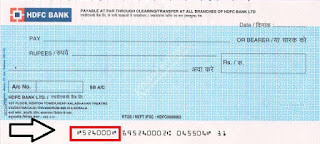 How to find Cheque number in Cheque Leaf?