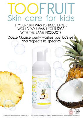 Too Fruit skincare for kids Douce Mousse