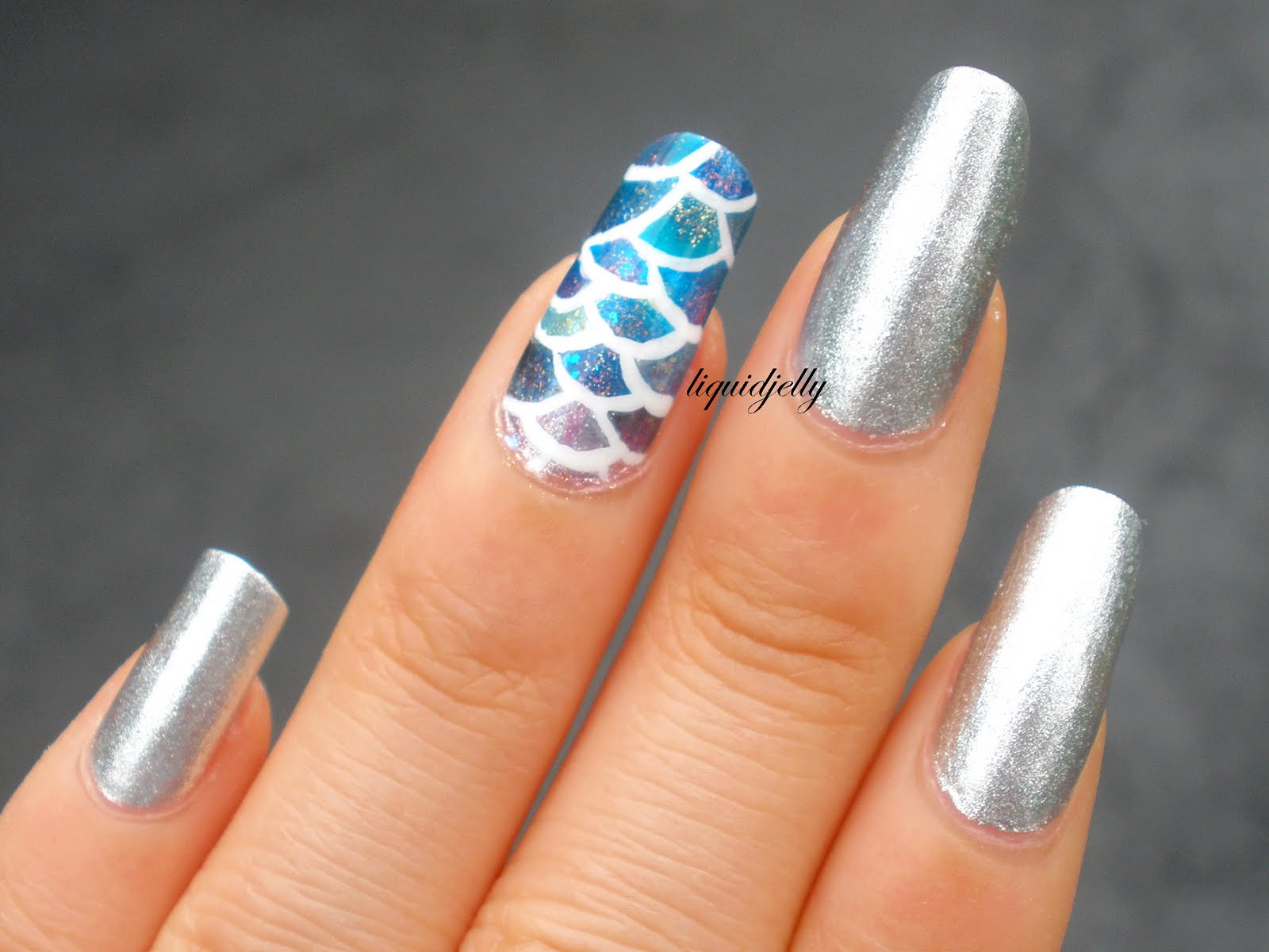 2. L.A. Colors Mermaid Tail Nail Polish - wide 4