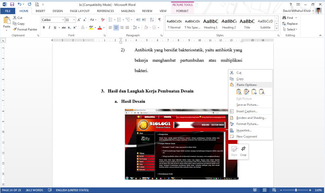 Membuat Daftar Gambar Otomatis pada Microsoft Word