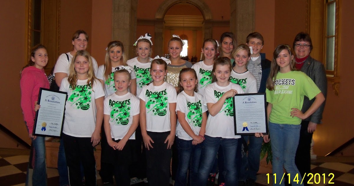 Ohio House GOP Mount Vernon YMCA Cheerleading Rockets Honored with an