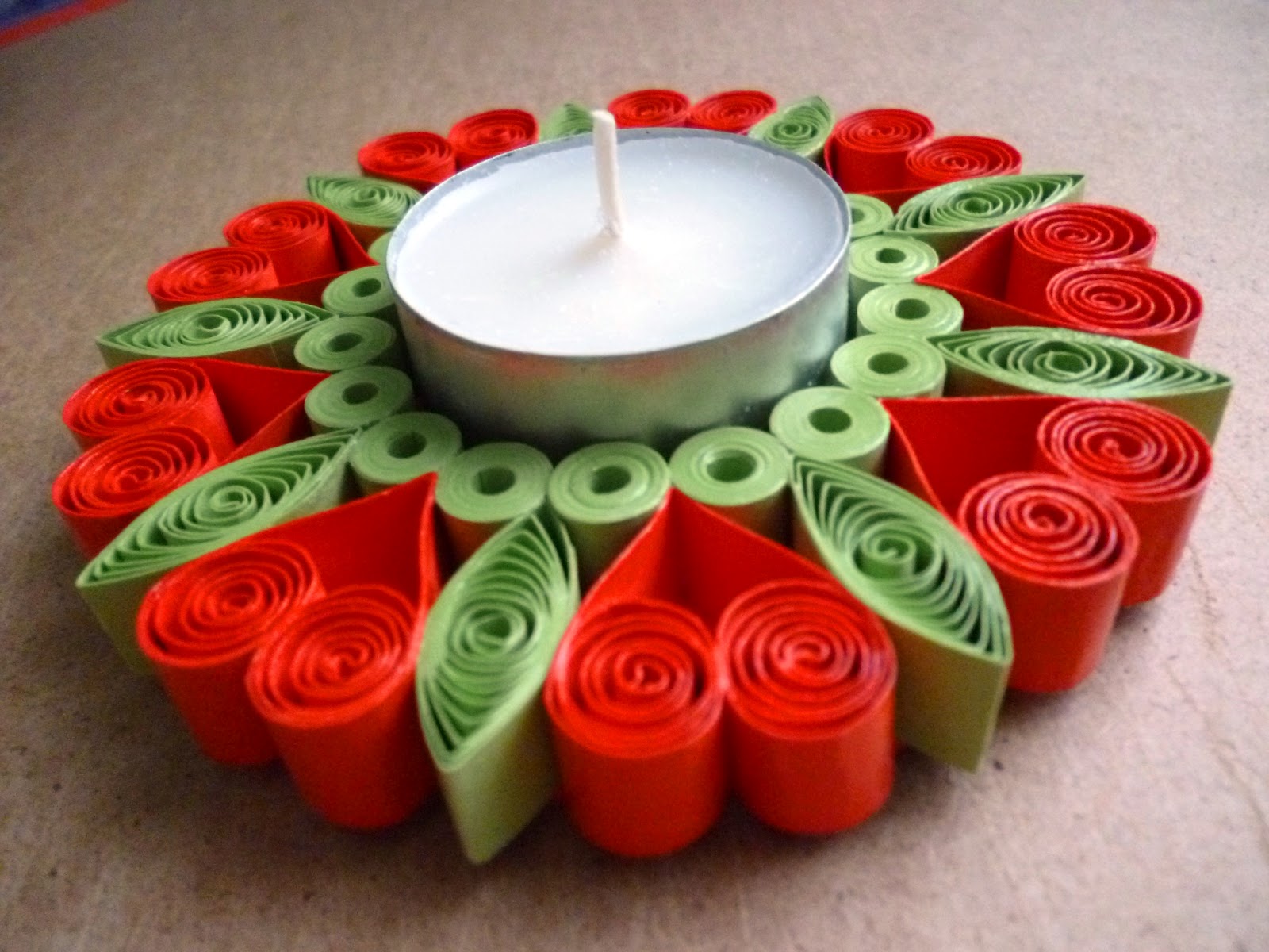Papírvilág quilling gyertyatartó / quilled candle holder