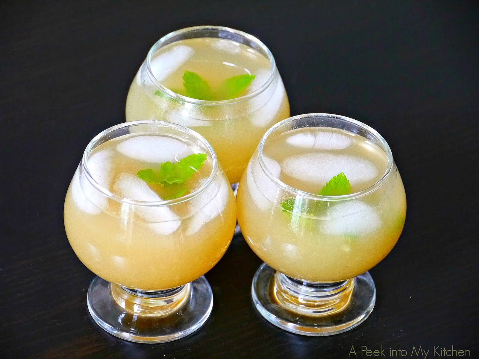 A Peek into My Kitchen Aam Ka Panna / Spiced Raw Mango Juice