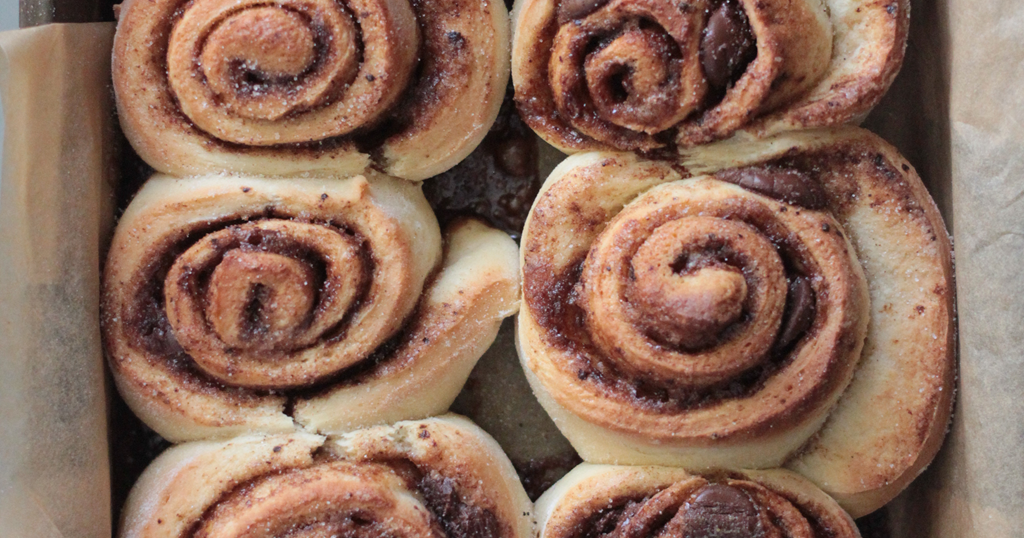 SquirrelsnSweets Quick and Dirty Chocolate Espresso Cinnamon Rolls