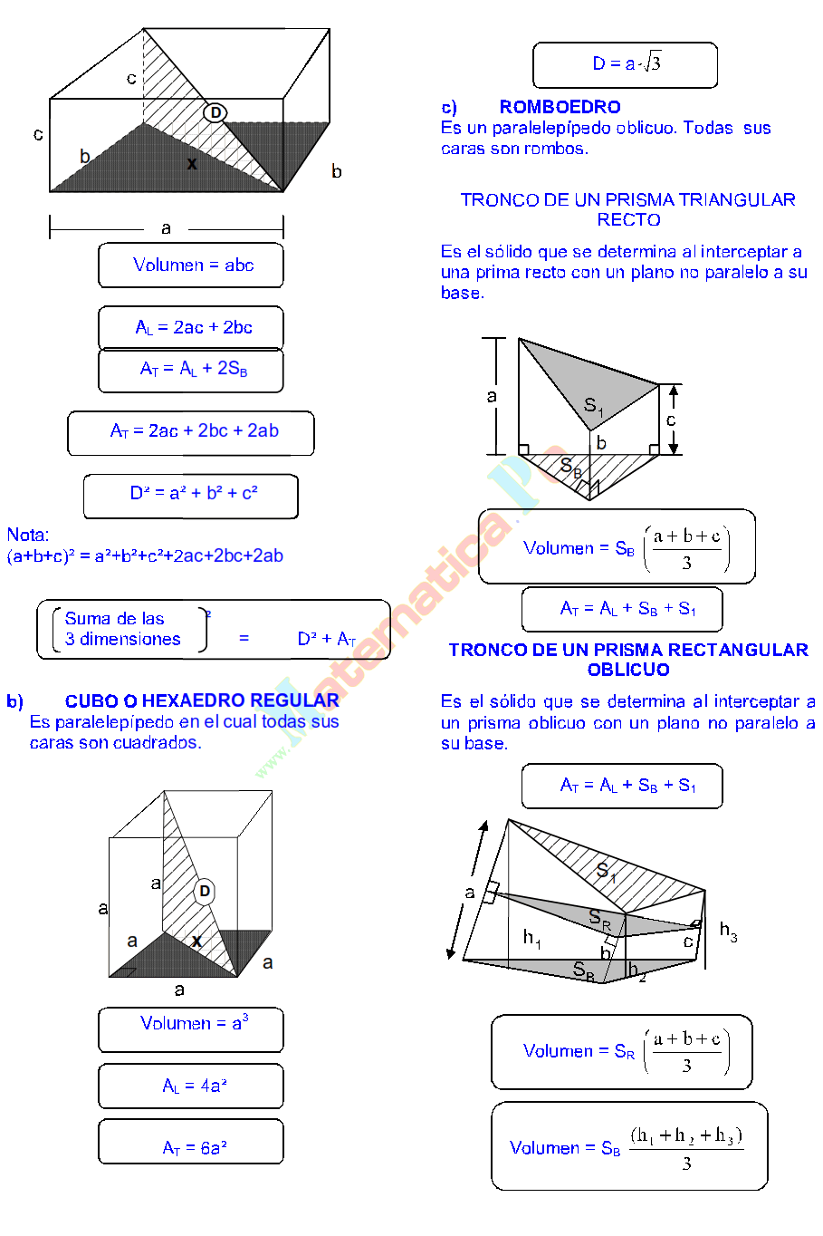 EJERCICIOS GEOMETRIA VOLUMEN ejercicios geometria volumen: