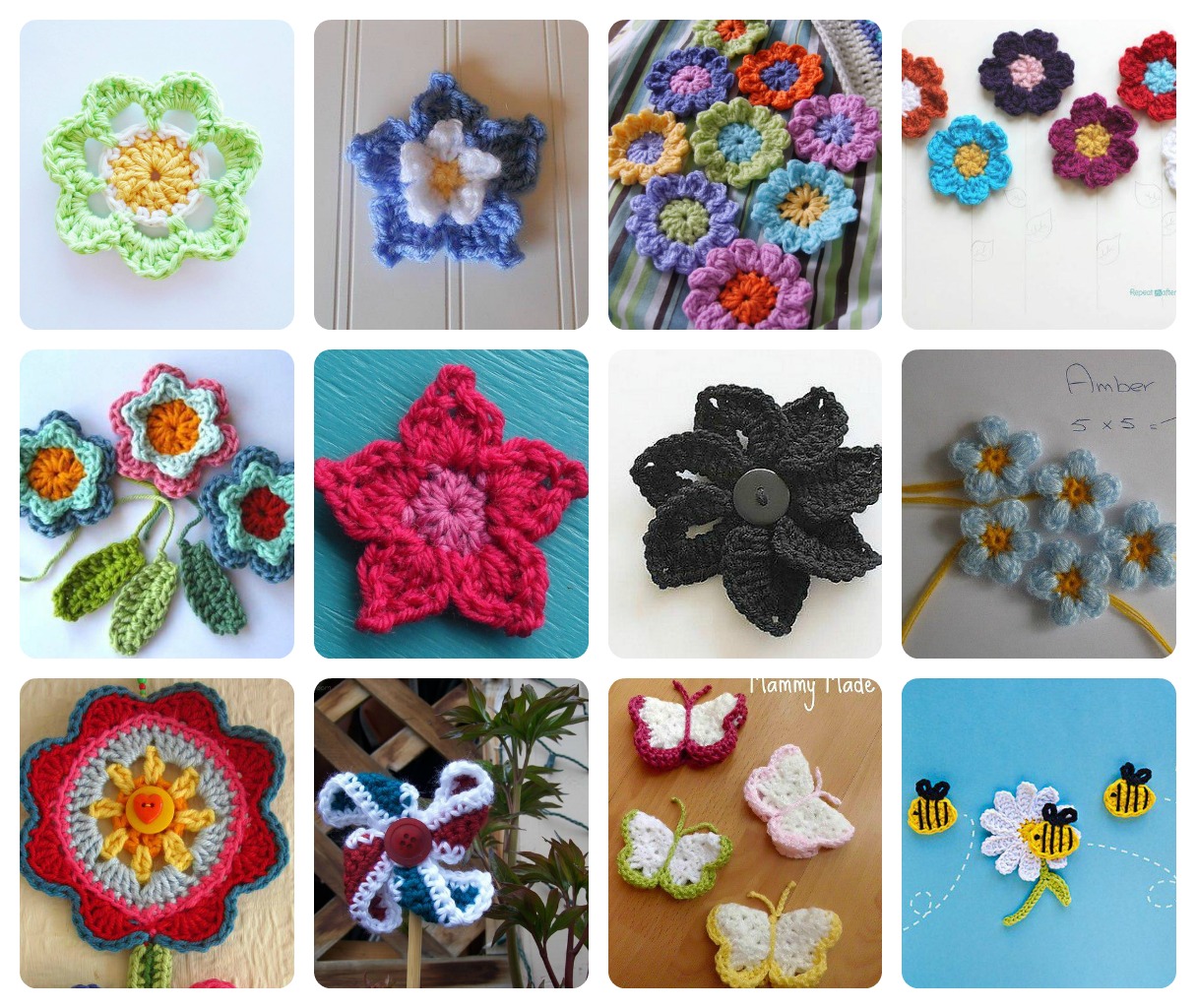 Playin' Hooky Designs Bryn's Flowers a Yarn Bomb