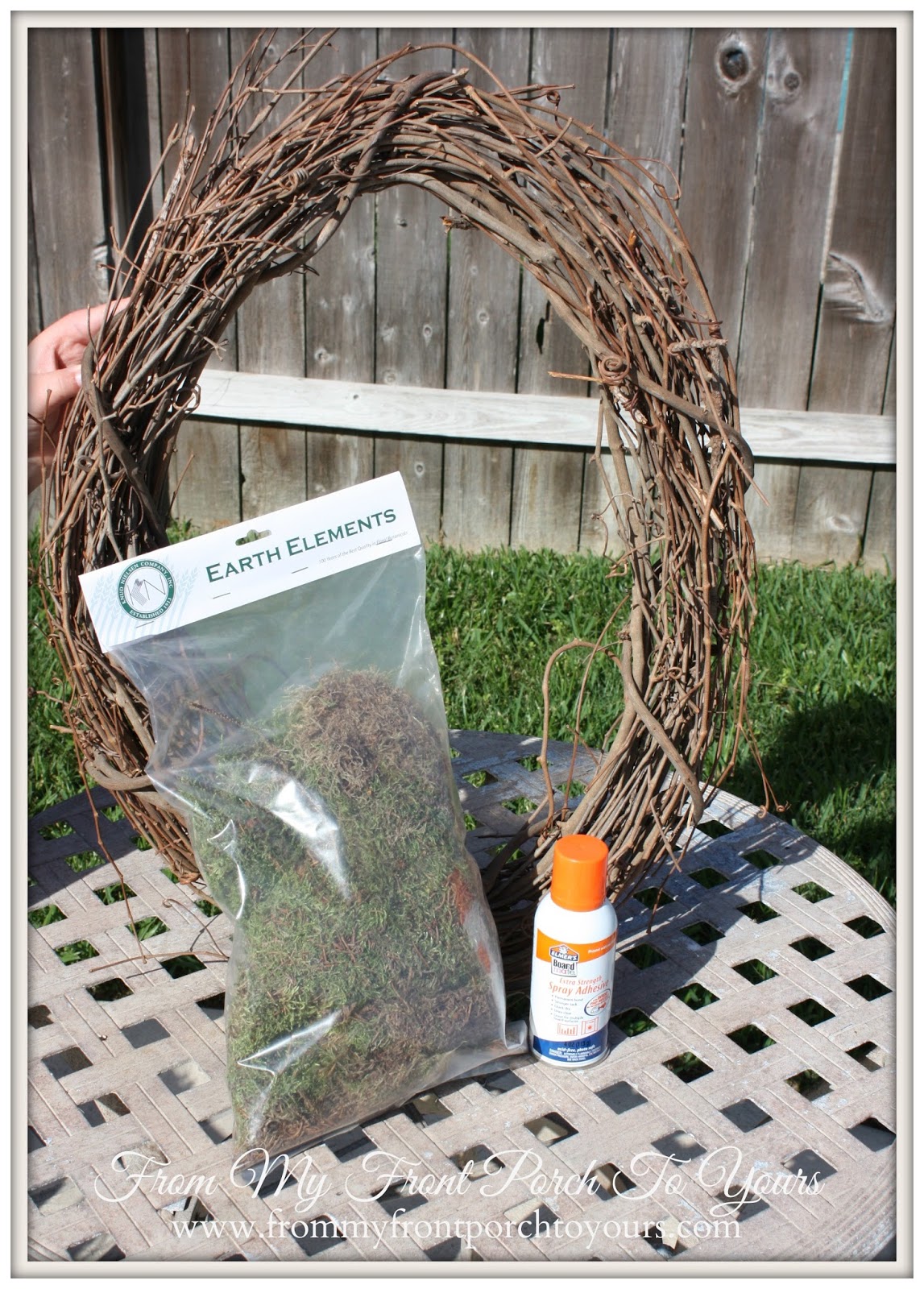 From My Front Porch To Yours Easy DIY Moss Wreath
