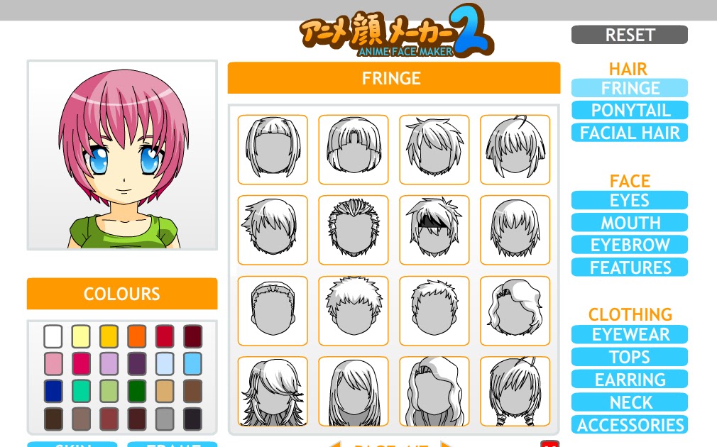 anime face maker avatar facebook