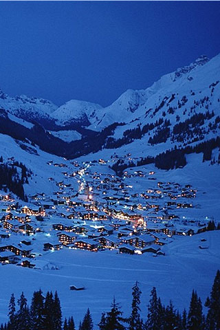 iPhoneZone: Snow Falling Wallpapers For iPhone