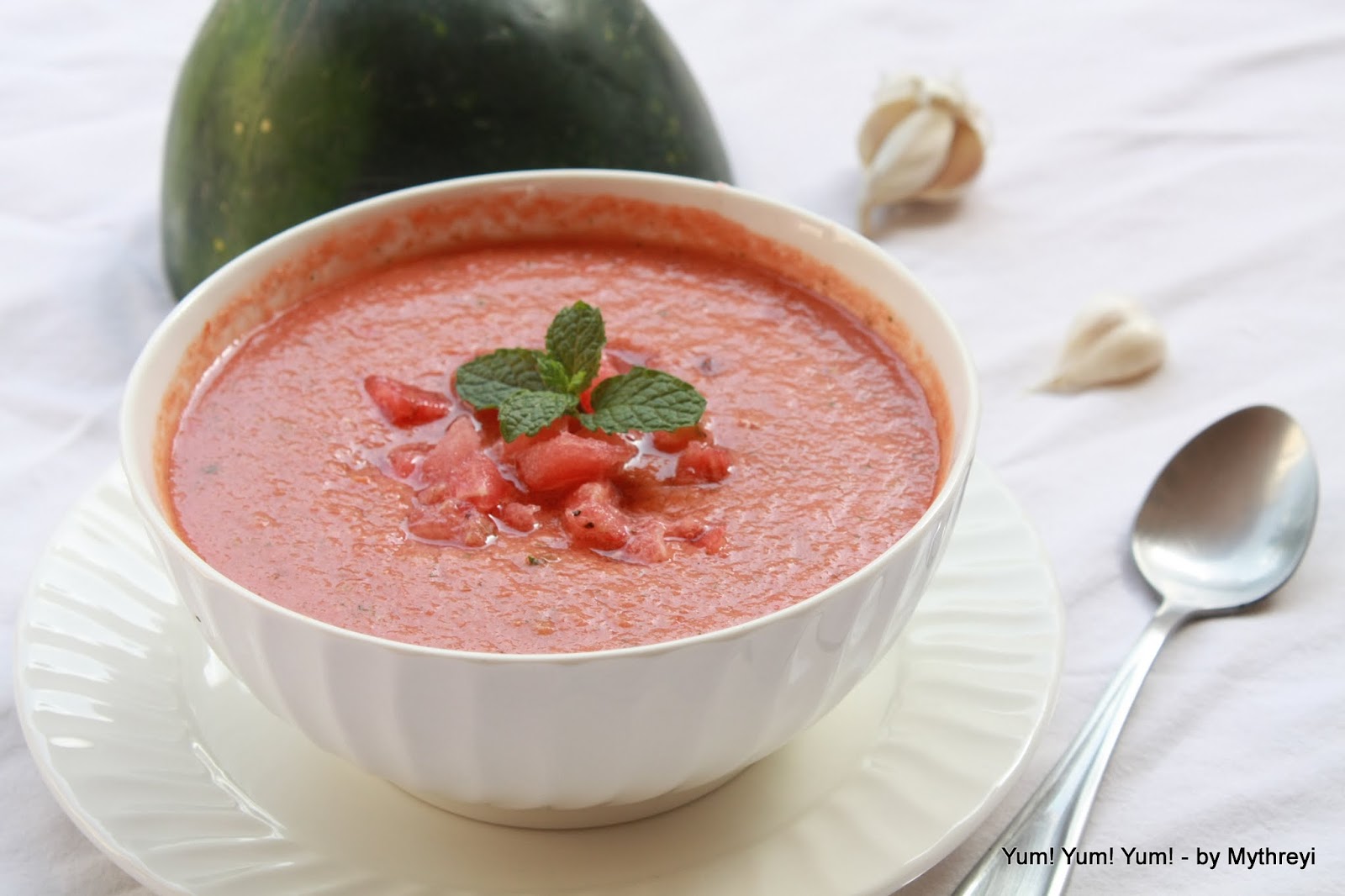 Yum! Yum! Yum! Watermelon Gazpacho