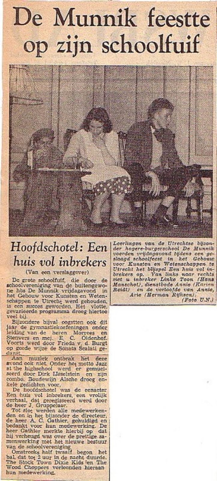 Schoolfuif op 14 februari 1958