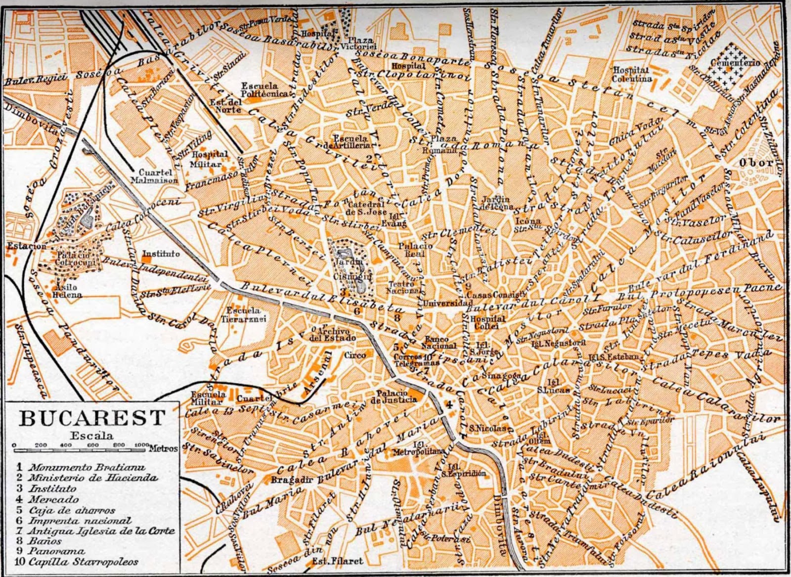 Ideas and Peregrinations Old Bucharest MAPS