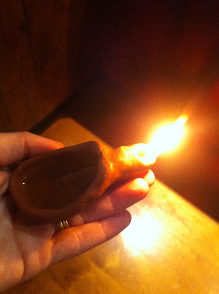 { This girl loves to talk } FHE Lesson {Olive Oil Clay Lamps}