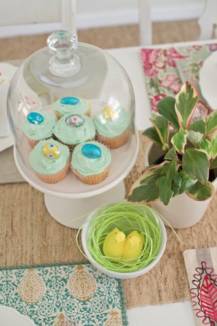 Easter candy themed tablescape