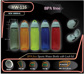 CENTRUM LINK - DRINKWARE - SPORTS BOTTLE BPA Free - 700 ml - HW-116