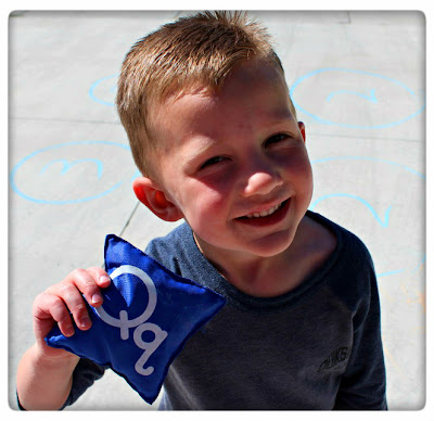 educational carnival party games, bean bag toss