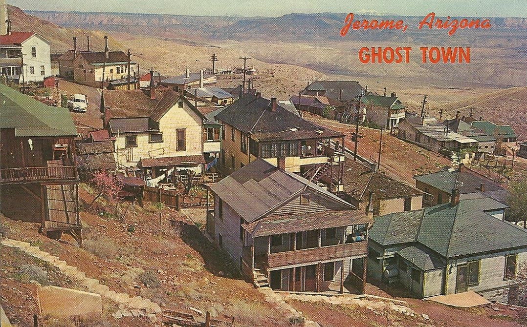 Vintage Travel Postcards Jerome, Arizona