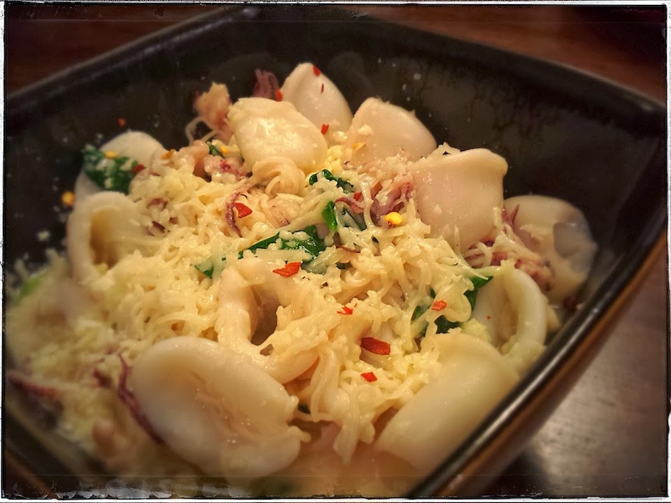 Red Kitchen Recipes Shirataki Noodles with Calamari