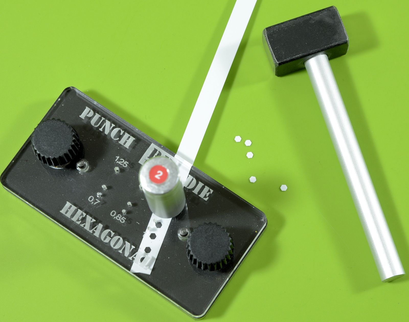 The Modelling News Benchtop Tool Review RP TOOLZ hexagonal punch and