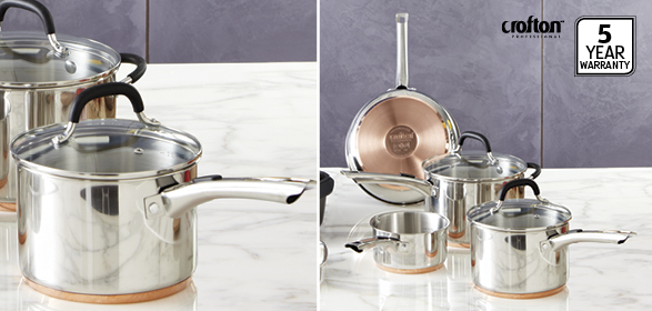 In my kitchen - Crofton Copper Base Cookware Set 4pc - An Instant On The  Lips