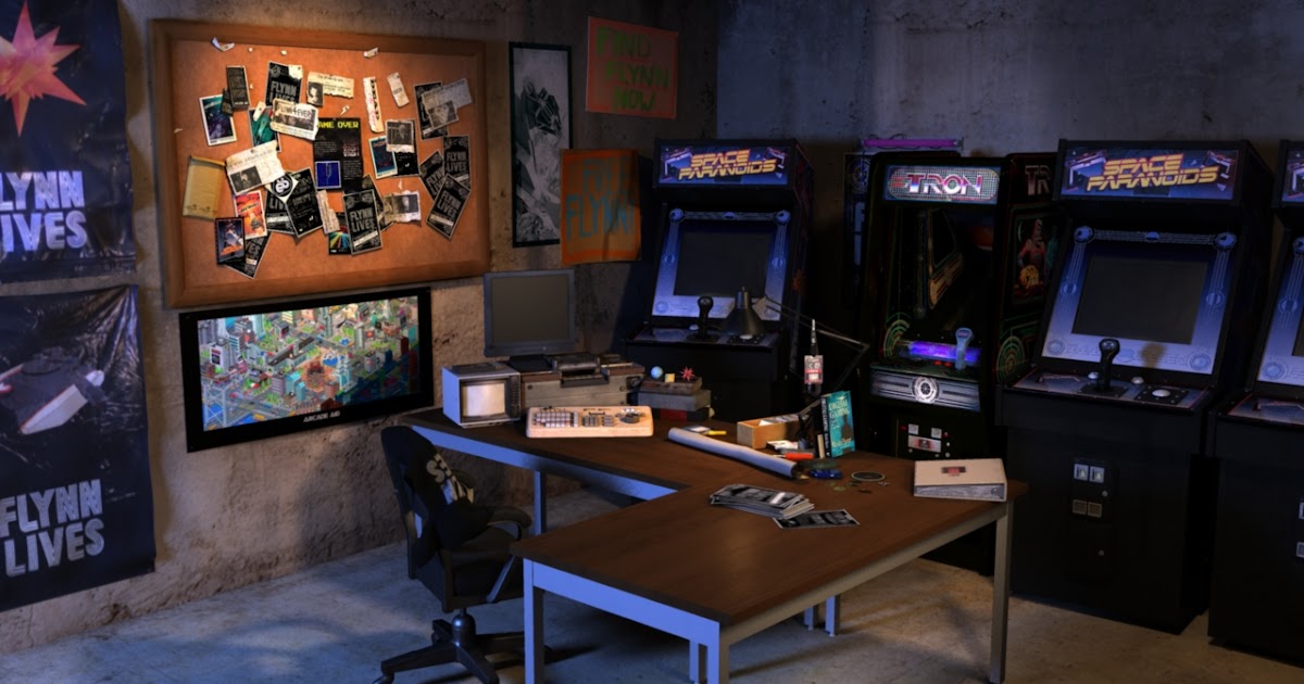 Environment Work Of Juan Gil Office Interior Tron Legacy Arg