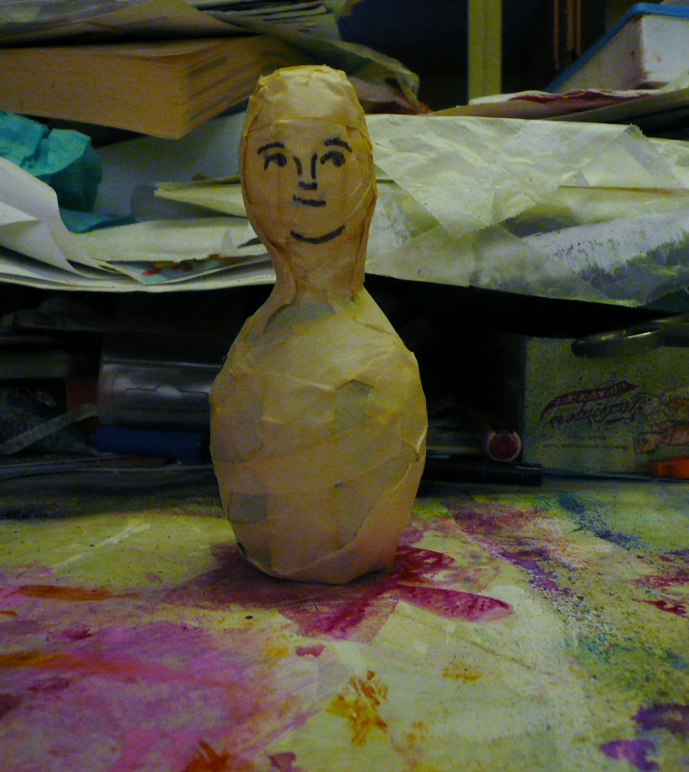 Moxie Blue LOLLY Articulated Paper Clay Doll