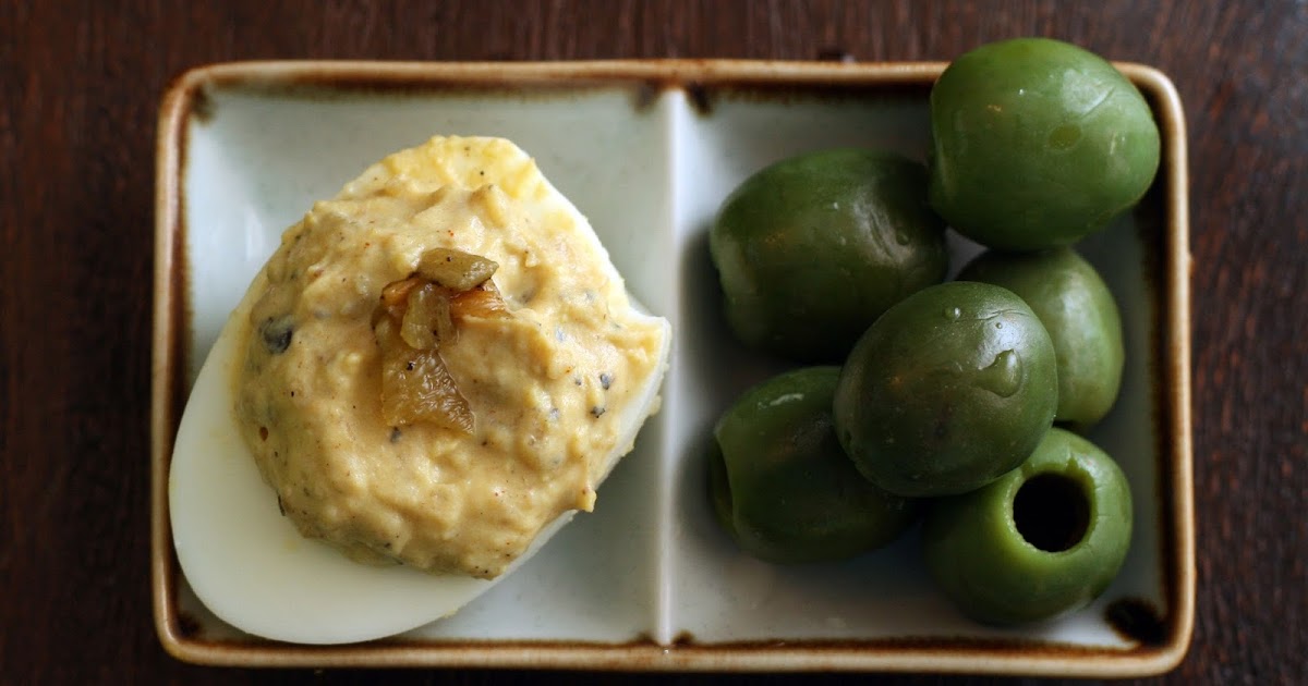 Recipes by Rachel Rappaport Hatch Green Chile Deviled Eggs