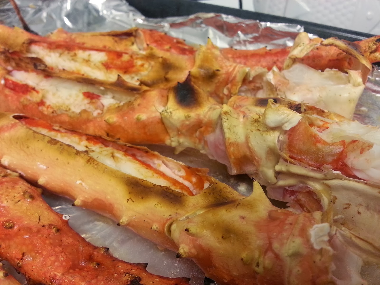 Check it out Broiled King Crab Legs!
