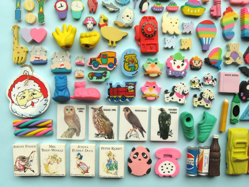 Bugs and Fishes by Lupin 80s Child My Eraser Collection!